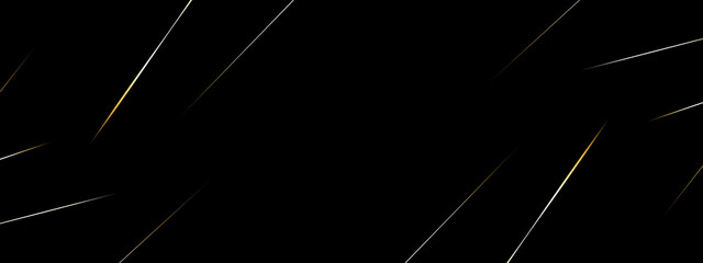 Low poly gradient shapes luxury gold lines vector. Rich background, premium triangle polygons design. Abstract black background with gold lines, triangles background modern design.