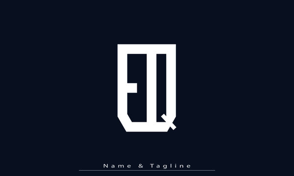 Alphabet letters Initials Monogram logo EQ , QE
