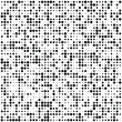 Black polka dots random pattern background. Abstract halftone. Vector illustration.