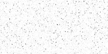 Seamless Distressed Black Paint Specks Or Dust And Smudge Speckles On White Dirty Urban Grunge Background Texture. Monochrome Isolated Noise And Grain Old Photo Pattern Overlay Effect. 3D Rendering..