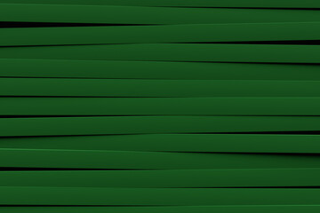 Poster - 3d illustration of a stereo green  strip . Geometric stripes . Abstract  glowing crossing lines pattern