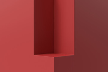 Wall Mural - 3d product display. 3d rendering.