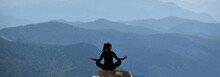 Doing Yoga In A Spectacular Landscape