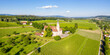 Cistercians monastery Birnau at Lake Constance aerial view panorama baroque pilgrimage church in Germany