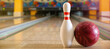 © Pixel-Shot - Ball and pin on floor in bowling club