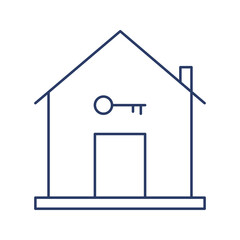 Sticker - Modern home buying and sell icon