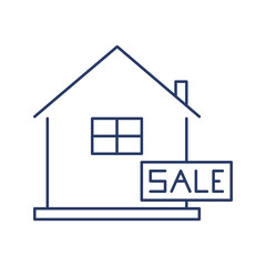 Poster - Modern home buying and sell icon