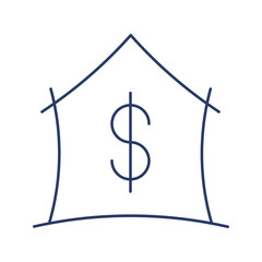 Poster - Modern home buying and sell icon