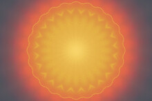 Wzorzyste Pomarańczowe Słońce