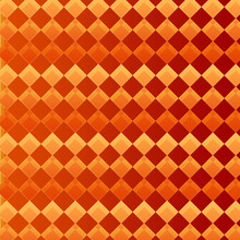 Seamless Geometric Pattern, Orange And Yellow Geometric Abstract Background, Yellow And Orange Diamond Shape, Orange Check Pattern Design In Yellow And Orange Color