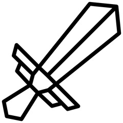 sword line icon