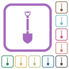 Poster - Shovel simple icons