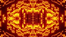 Fire Red And Orange Kaleidoscope Background VJ Loop