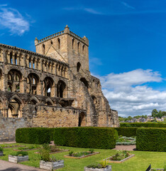 Sticker - view of the Augustinian Jedburgh Abbey ruins