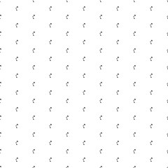 Poster - Square seamless background pattern from geometric shapes. The pattern is evenly filled with small black table lamp symbols. Vector illustration on white background