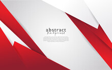 Red White Modern Abstract Background Design