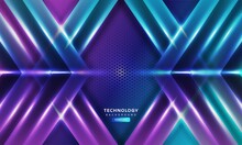Hexagonal Gaming Vector Abstract Technology Background