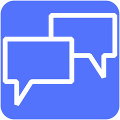 Canvas Print - advice chat communication conversation icon