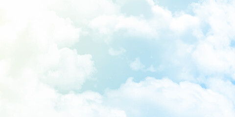 Wall Mural - cloud and sky with a pastel colored background and wallpaper, abstract sky background in sweet color