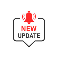 Poster - Update software icon in flat style. System upgrade notification vector illustration on isolated background. Progress install sign business concept.