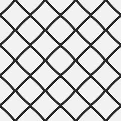 Poster - The rhombuses are empty inside. The print is simple for surfaces. Vector pattern of rhombuses repeating.