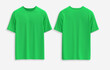  3d rendered Template/mockup Oversize T-shirt Green Short sleeve 