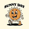 Sun mascot illustration