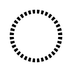 circle shape pattern logo black