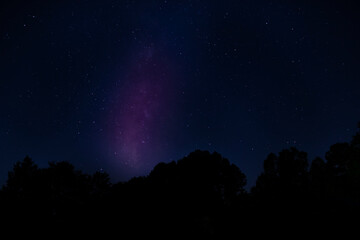 Wall Mural - Blue night sky with Milky Way over Reaford NC