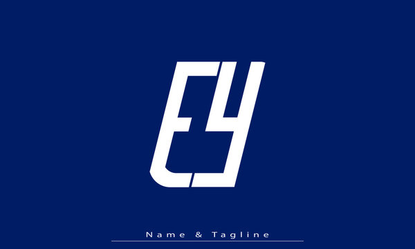 Alphabet letters Initials Monogram logo EY , YE