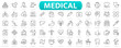 Medical icon set. Medicine and health care icons set. Medical symbols collection.