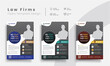 © creativehero - Professional corporate lawyer illustrator flyer templates for law firm brand identity promotion. Modern business attorney simple flyer design with the judicial background.