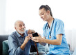 nurse doctor senior care caregiver help assistence retirement home mobile phone smartphone cell