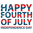 © rokeyainc - Happy 4th July Independence Day United States of America T-Shirt Design Vector