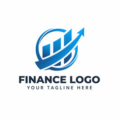 Wall Mural - financial accounting abstract chart arrow logo