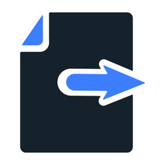 Sticker - Original name(s): Arrow, document, export, file, import, left icon