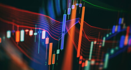 Wall Mural - market trading which including of Corporate, Fix income, Bond valuation, Government bond, Secularization and Municipal. Wealth management with risk diversification concept.