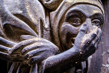 Wall Mural - historic sculpture (gargoyle) at the city hall in munich