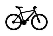 Bicycle. Bike Icon Vector. Cycling Concept. Sign For Bicycles Path Isolated On White Background. Trendy Flat Style For Graphic Design, Logo, Web Site, Social Media, UI, Mobile App
