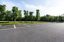 Parking Lot In City Park