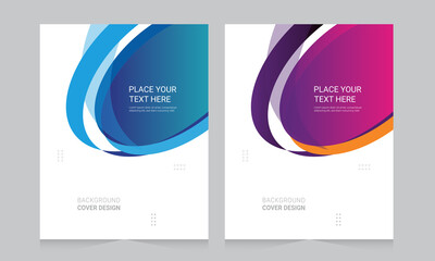 Cover design for annual report and business catalog, magazine, flyer or booklet. Brochure template layout. A4 cover vector EPS-10