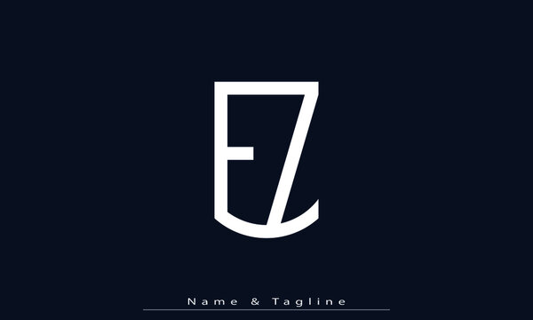 Alphabet letters Initials Monogram logo EZ , ZE