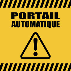 Sticker - Logo portail automatique.