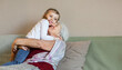 © ShunTerra - Grandma hugs her Sweet granddaughter. Nice and cozy at home.