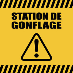 Poster - Logo station de gonflage.