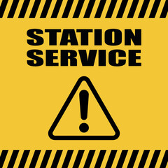 Poster - Logo station de service.