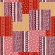 © daicokuebisu - The chintz pattern is made into a seamless patchwork,