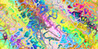 intricate multicolored marbling paint pour effect seamless tile