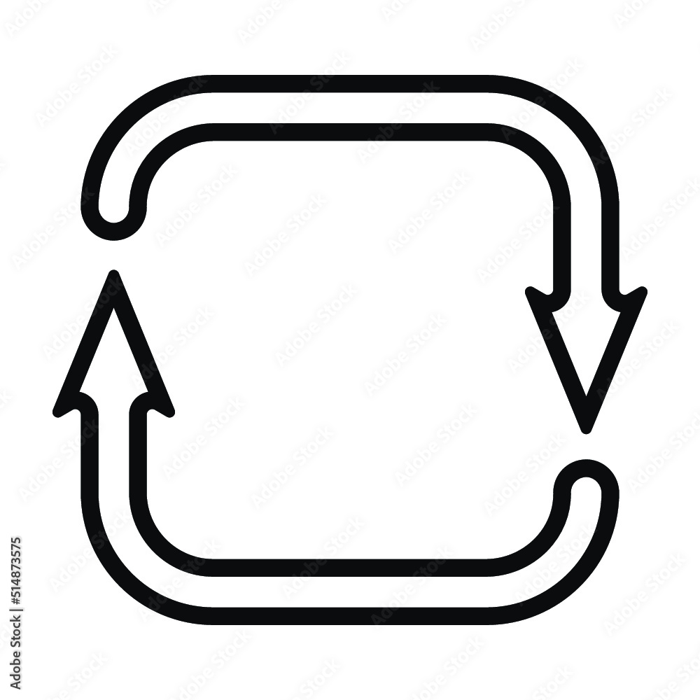 Reload arrows. Circle arrow, connect or recycle digital icons ...