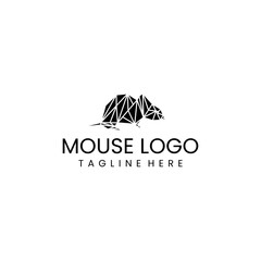 Poster - Mouse logo design icon template